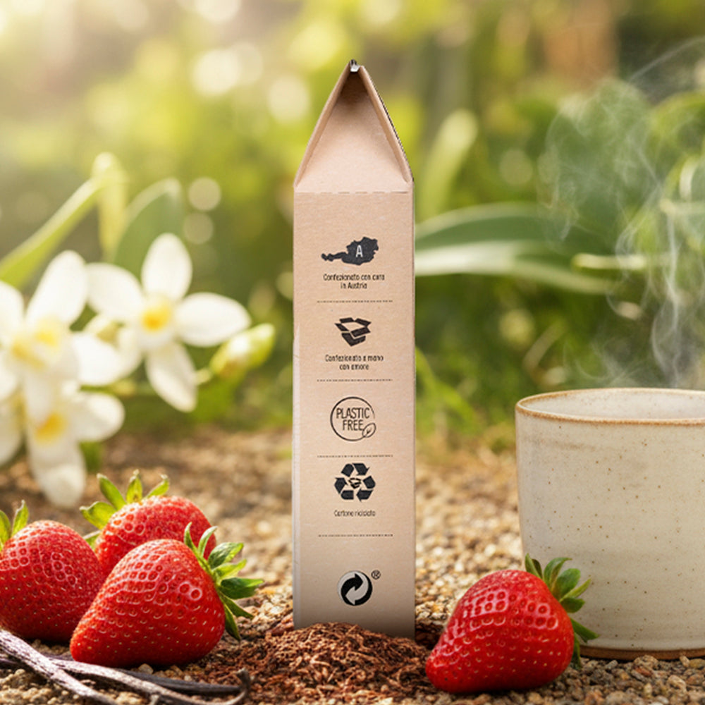 Amorevole Sussurro – Infuso di rooibos fragole e vaniglia, 100g