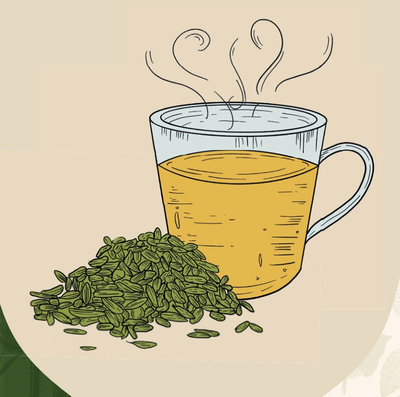 Tè naturale FINOCCHIO, dolciastro, aroma variegato, 100g