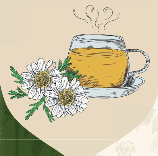 Tè naturale di erbe FIORI DI CAMOMILLA, intenso, aromatico, 50g