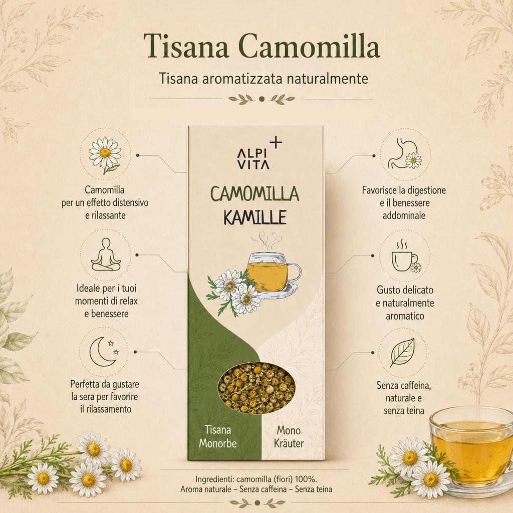 Fiori di Camomilla - Tisana monoerbe, 50g