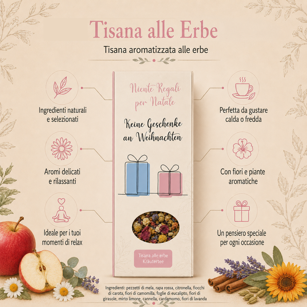 Niente Regali per Natale – Tisana alle erbe, 90gr