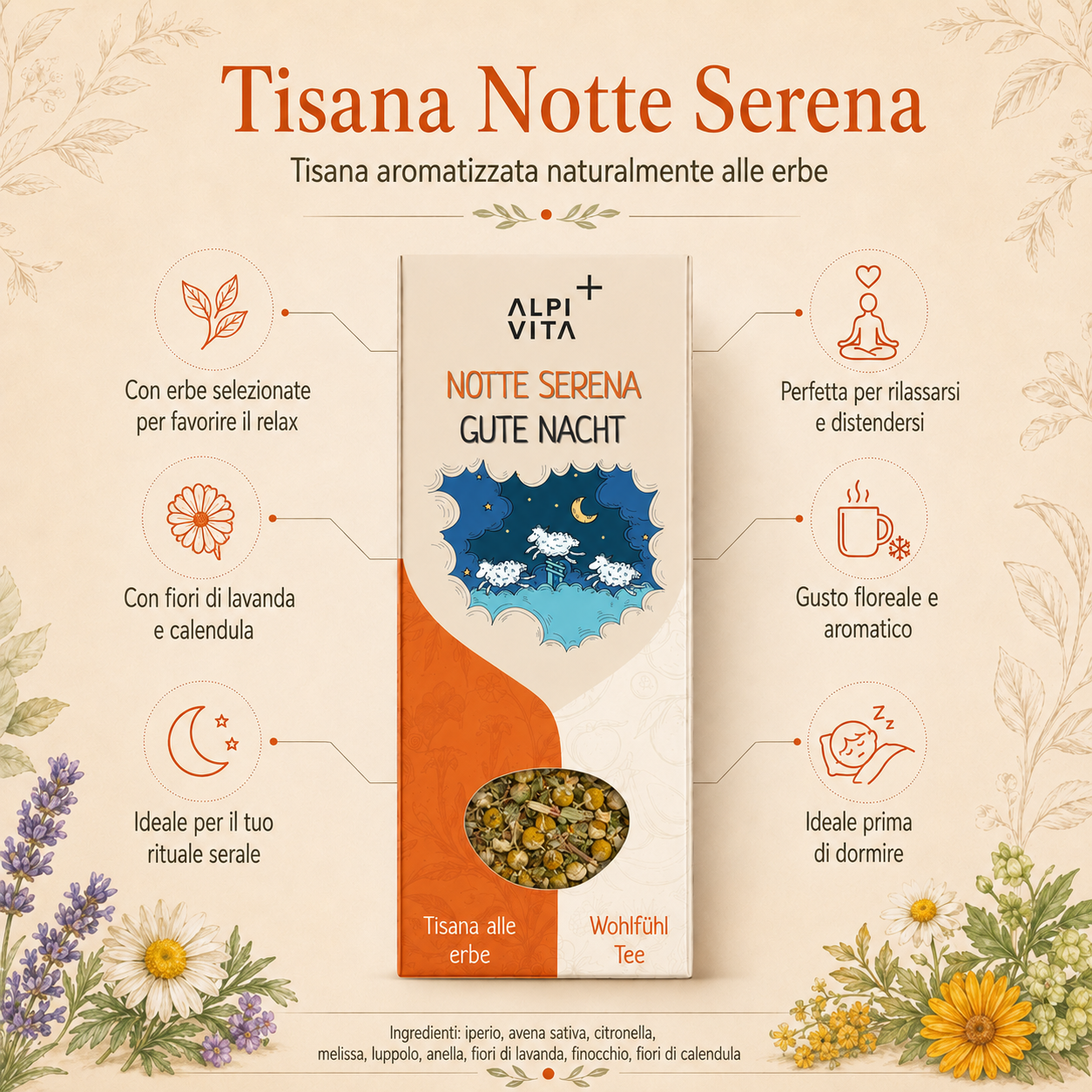Notte Serena - Tisana alle erbe, 60g