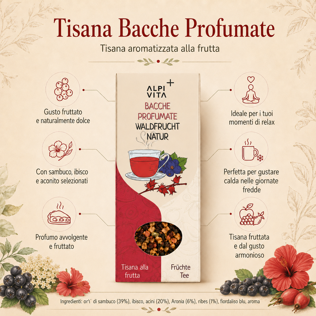 Bacche profumate - Tisana alla frutta, 100gr