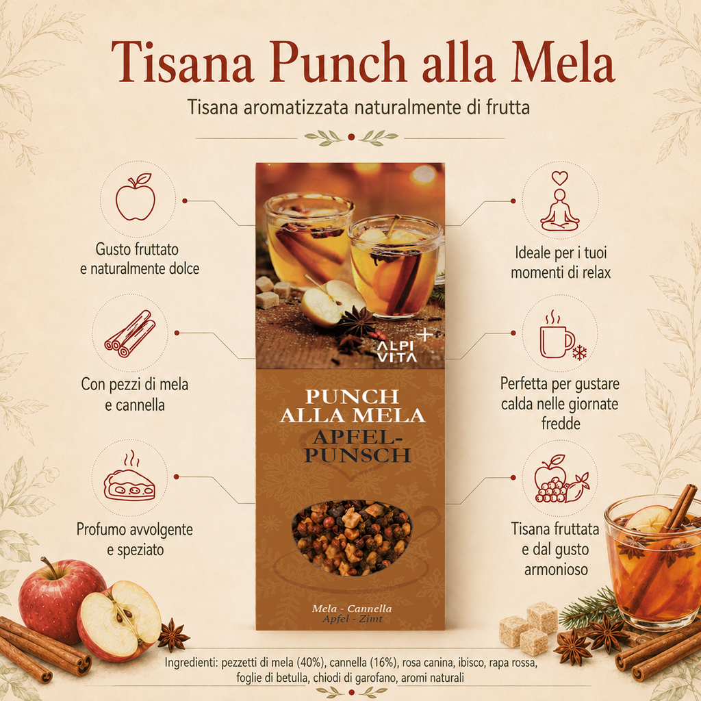 Punch alla Mela- Tisana alla frutta, 100g