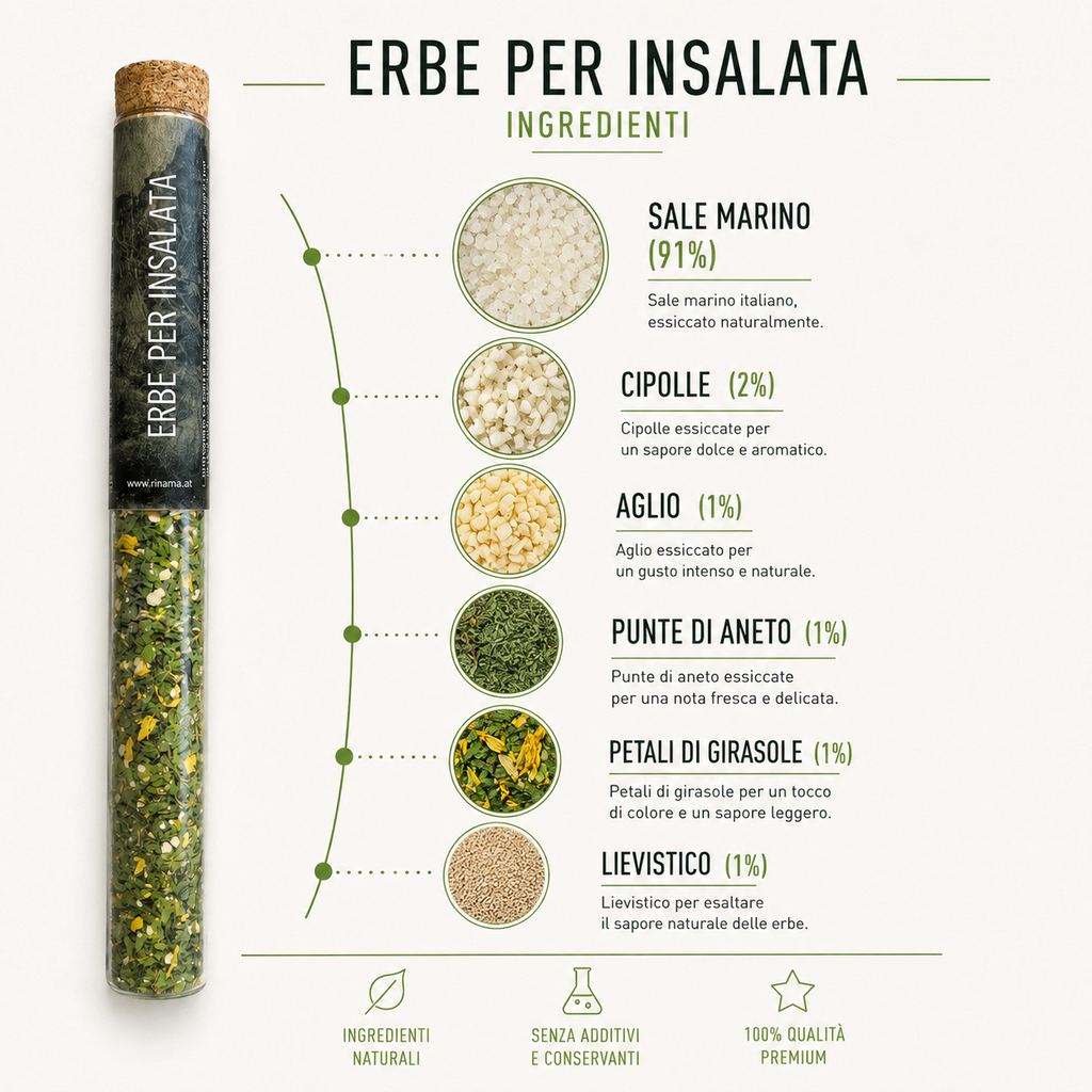 Erbe per insalata - Mix di spezie, 8gr