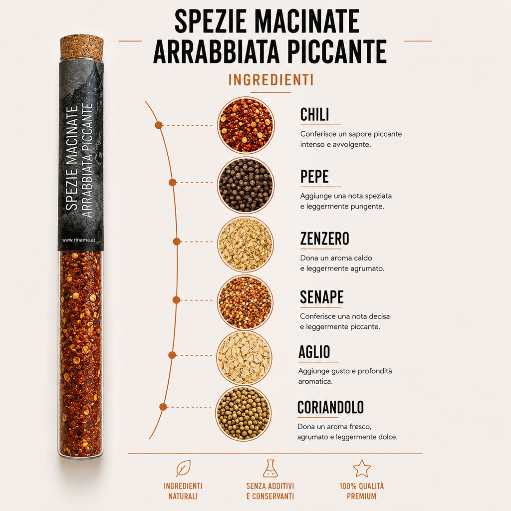 Spezie mangiafuoco - Mix di spezie, 17gr