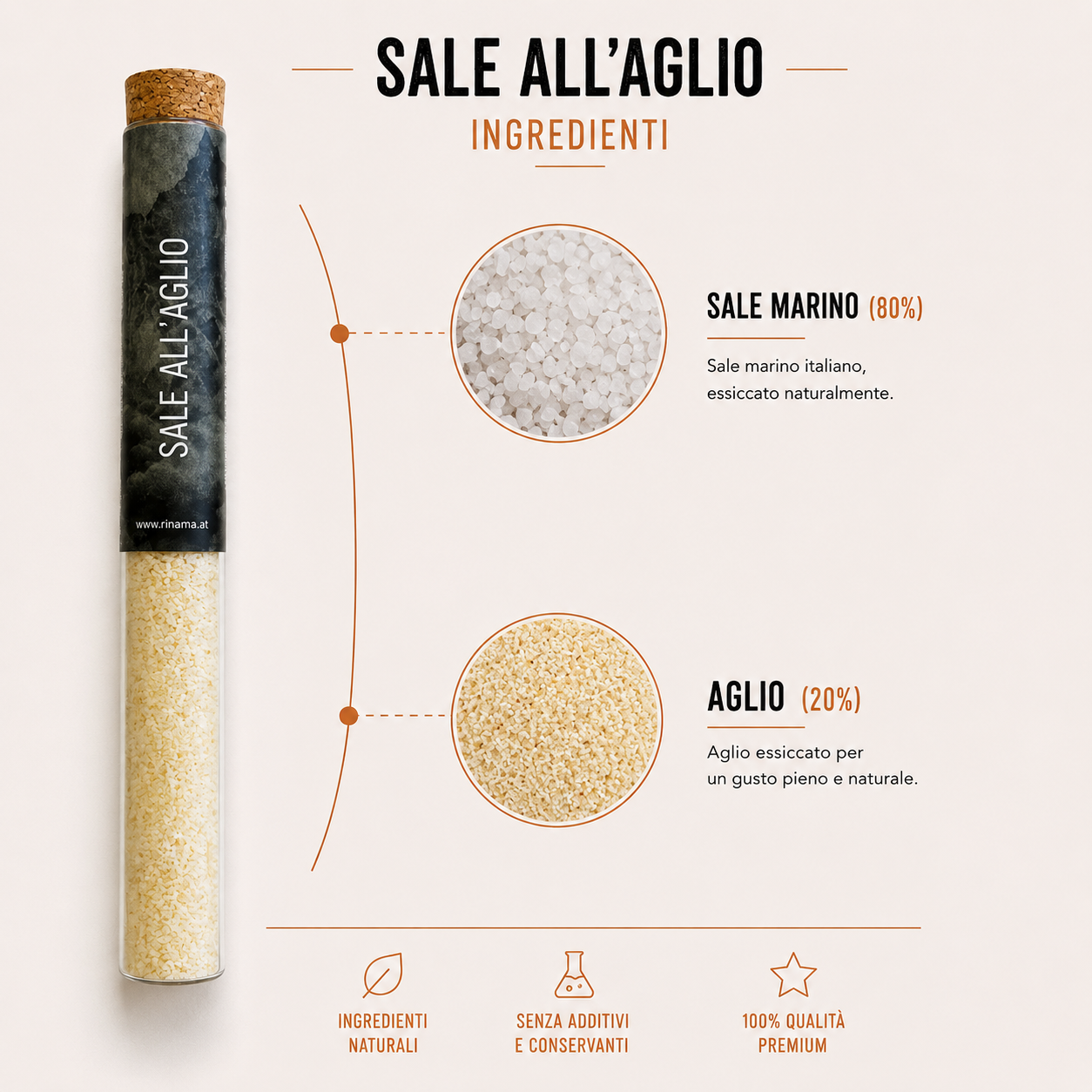 Sale all'aglio - Sale speziato, 35gr