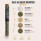 Sale all'aglio selvatico - Sale speziato, 34gr