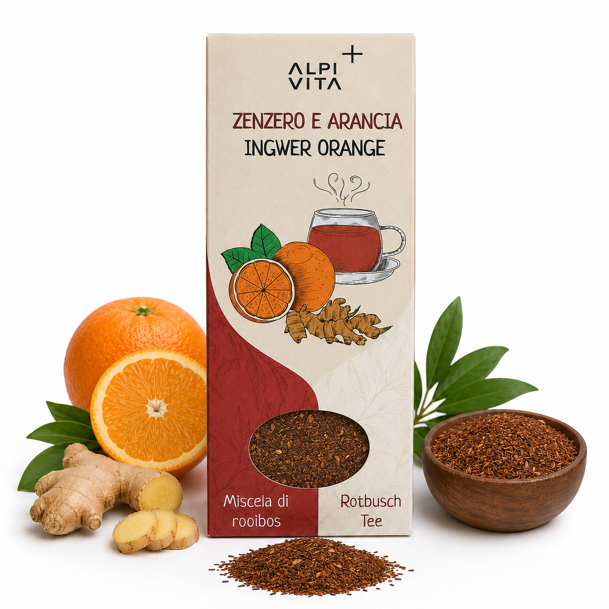 Zenzero e Arancia - Miscela di rooibos, 100g