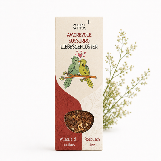 Amorevole Sussurro – Infuso di rooibos fragole e vaniglia, 100g