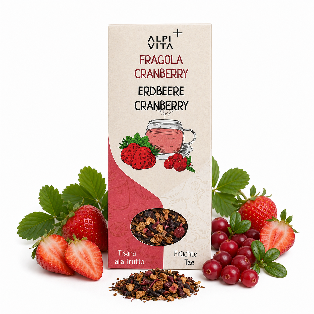 Fragola Cranberry – Tisana alla frutta, 100g