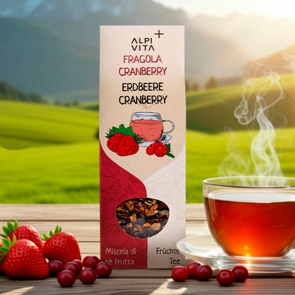 Fragola Cranberry – Infuso alla frutta, 100g