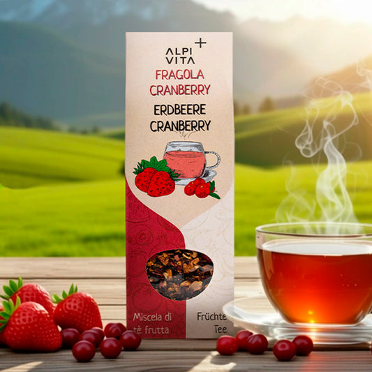 Fragola Cranberry – Infuso alla frutta, 100g