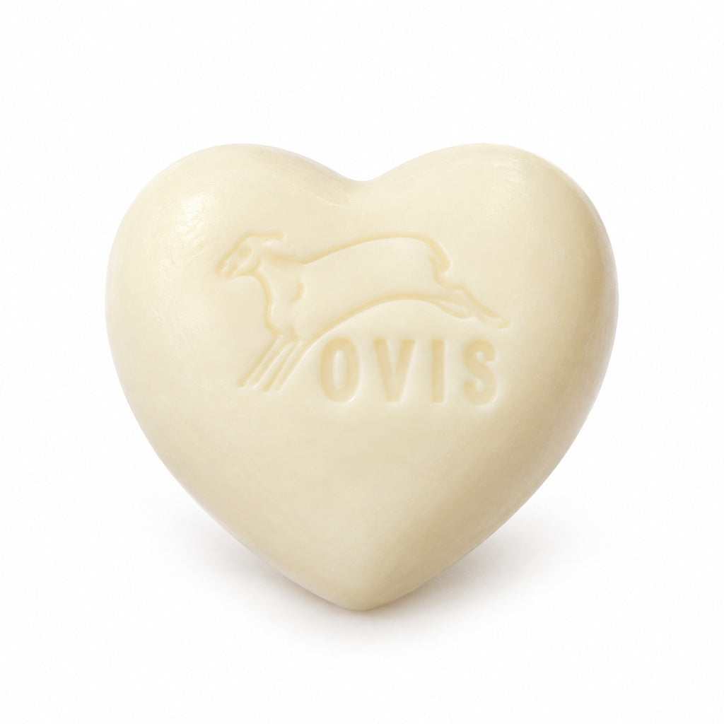 Sapone al latte di pecora Cuore, Profumo di prato, 6,5 cm, 75 g