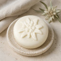 Sapone al latte di pecora Stella Alpina, rotondo Ø 8 cm, 110 g