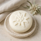 Sapone al latte di pecora Stella Alpina, rotondo Ø 8 cm, 110 g