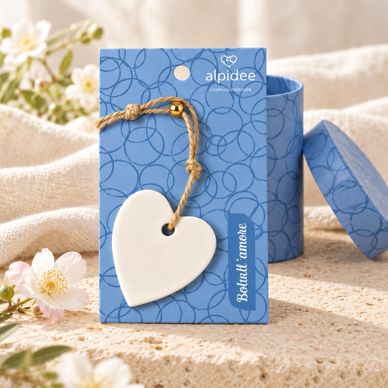 Sapone a cuore con messaggio "Splendi sempre", 10 g