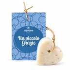 Sapone a cuore con messaggio "Un piccolo ringraziamento", 35g