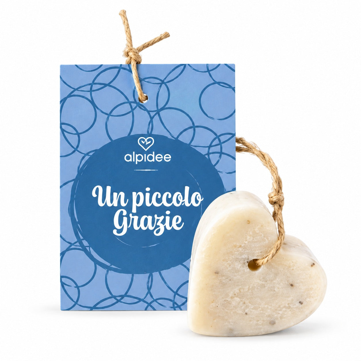 Sapone a cuore con messaggio "Un piccolo ringraziamento", 35g