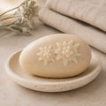 Sapone al latte d’asina Stella Alpina, sasso ovale, 80 g (1 pezzo)