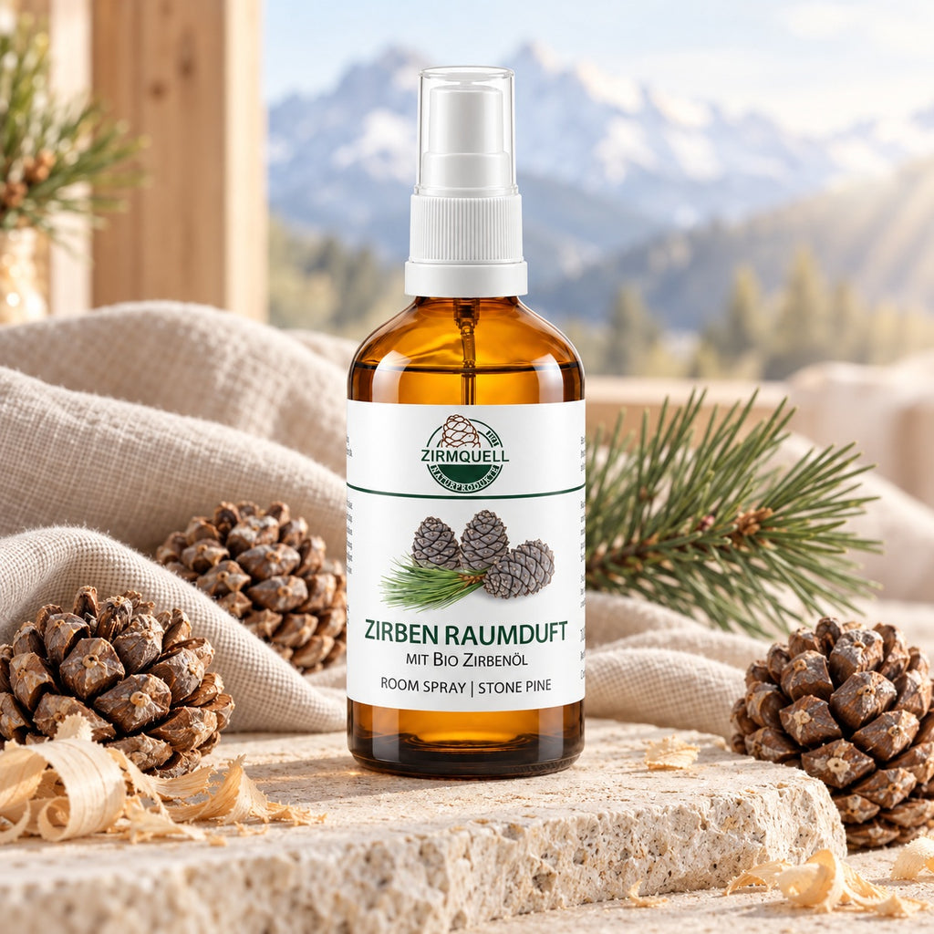 Spray ambiente al cirmolo con olio biologico, 100 ml