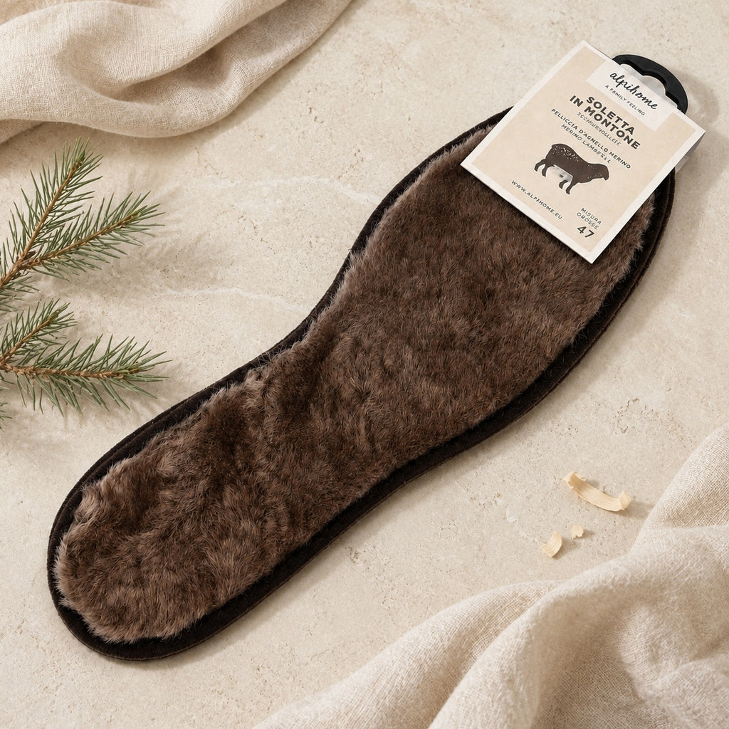 Soletta in pelle d’agnello Merino 100% - Calore naturale e comfort