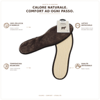 Soletta in pelle d’agnello Merino 100% | Calore naturale e comfort