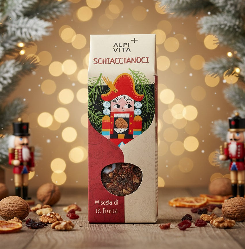 Miscela di tè frutta SCHIACCIANOCI, rinvigorente, dolce, 100g