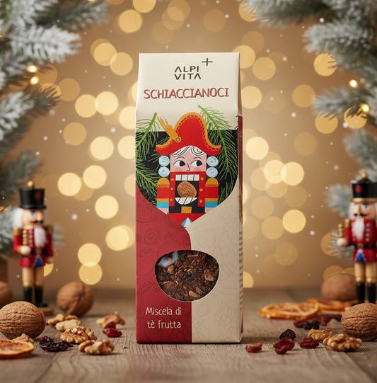 Miscela di tè frutta SCHIACCIANOCI, rinvigorente, dolce, 100g