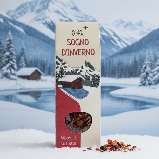 Miscela di tè frutta SOGNO D'INVERNO, natalizio, forte, 100g