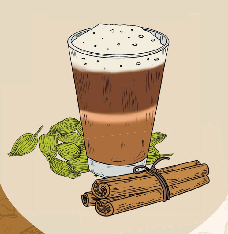 Tè speziato CHAI LATTE, aromatico, robusto, 90g