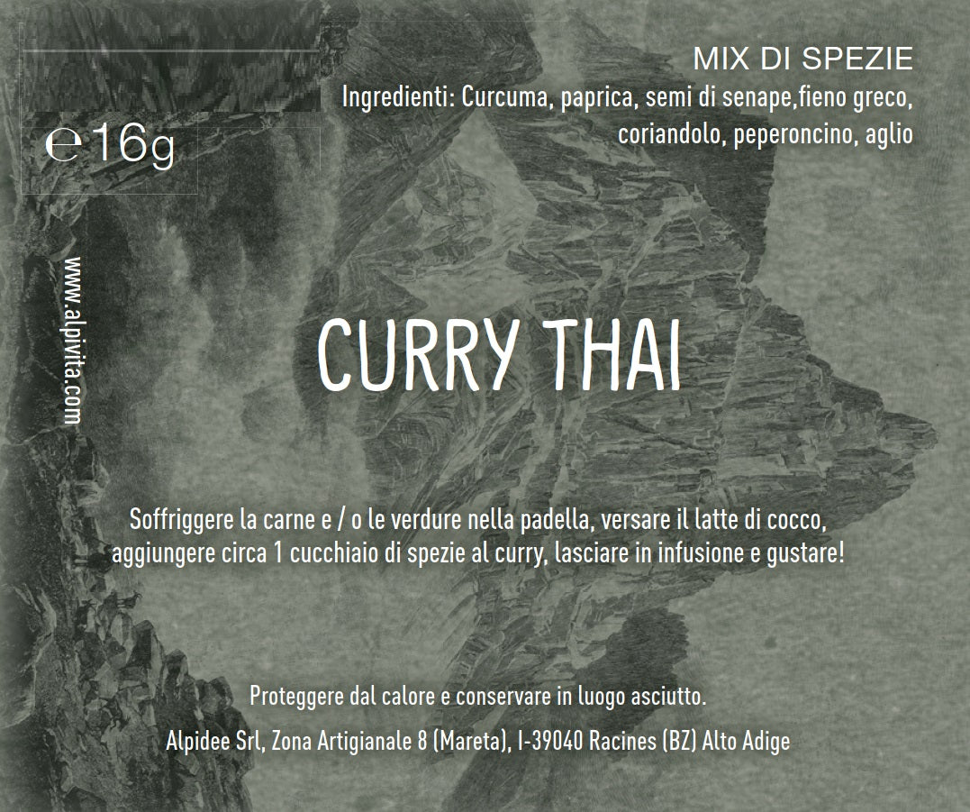 Mix di spezie CURRY THAI, 16g