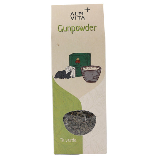 Tè verde GUNPOWDER, fortemente stimolante, crostata, 100g