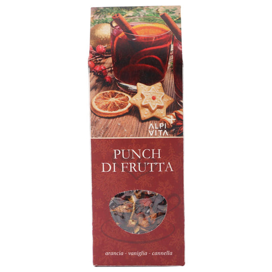Miscela di tè PUNCH DI FRUTTA, arancia, vaniglia, cannella, 100g