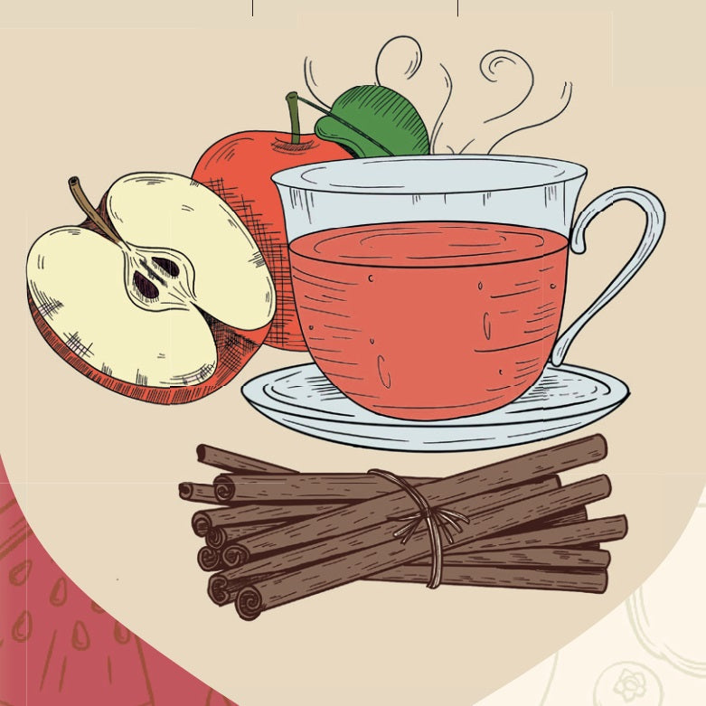 Miscela di tè frutta STRUDEL DI MELE, mela, cannella, vaniglia, 100g
