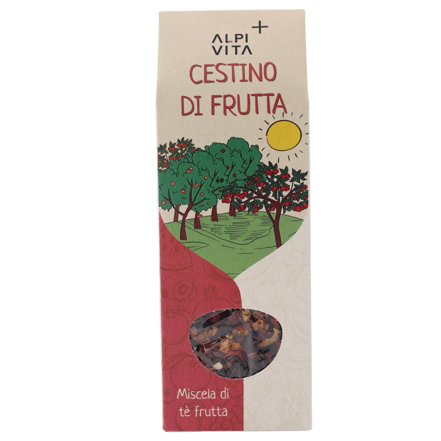 Miscela di tè frutta CESTINO DI FRUTTA, esotica, fruttata, dolce, 100g